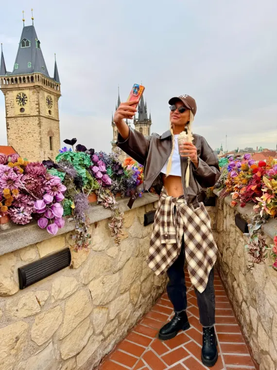 Legendary photopoint with a view at Old Prague